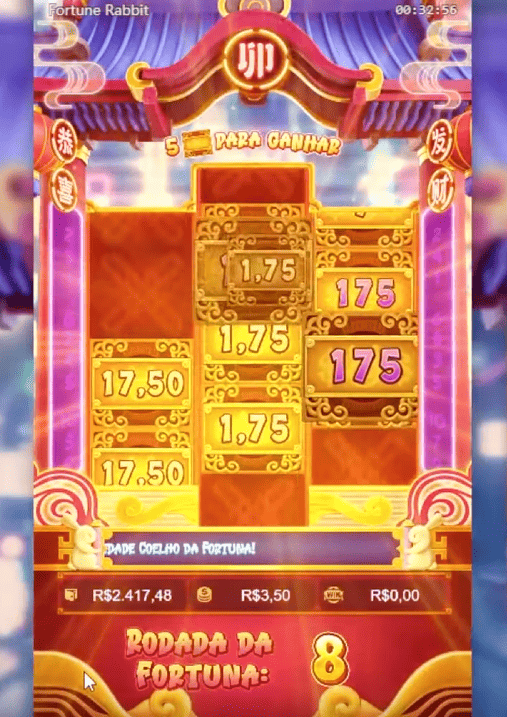 Primeira rodada bônus do Fortune Rabbit