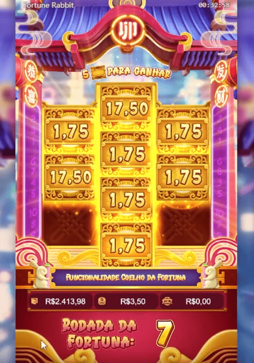 Segunda rodada bônus do Fortune Rabbit