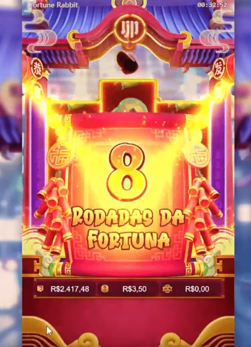 Início das rodadas grátis do Fortune Rabbit